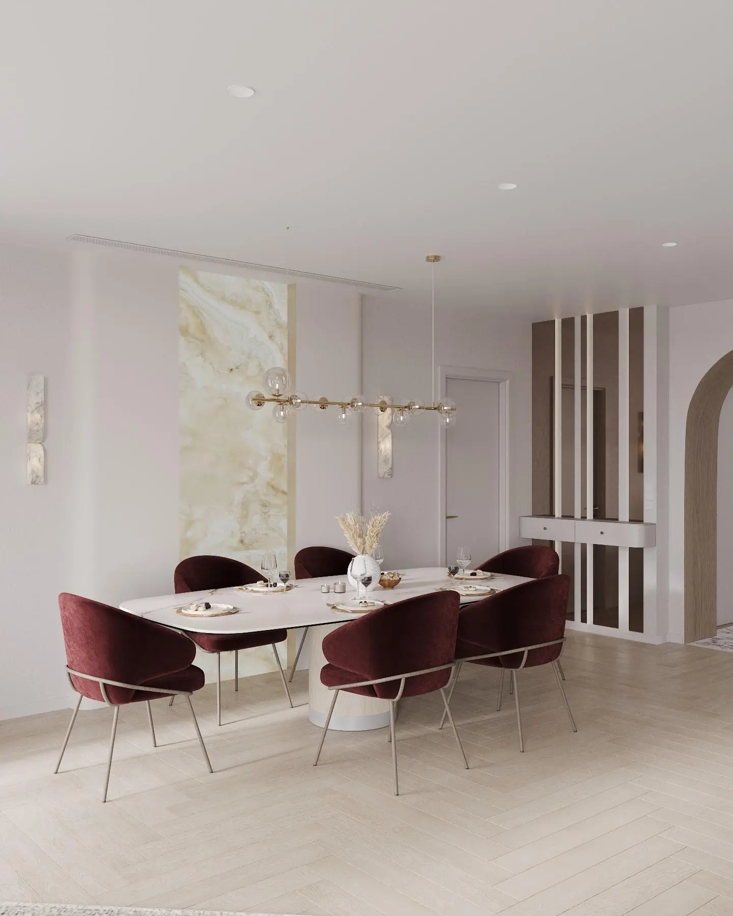 Elegant contemporary dining room design