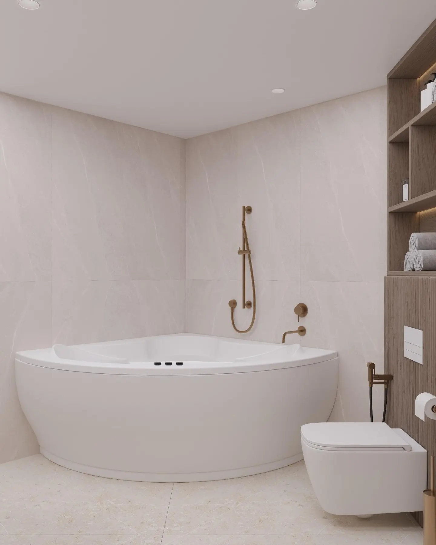 Spa-inspired premium bathroom interior