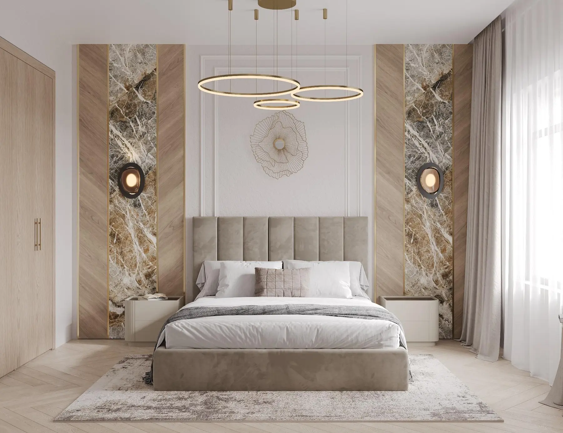 Custom master bedroom interior design