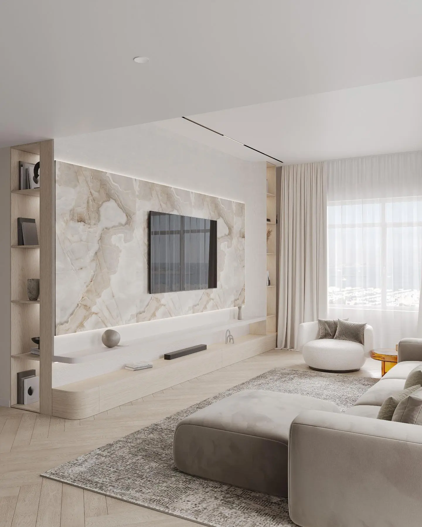 Premium Dubai villa living room renovation